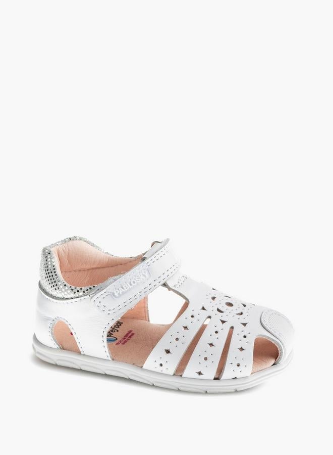 Pablosky Sandals With Hook & Loop Closure, Cutout Design - Image 2